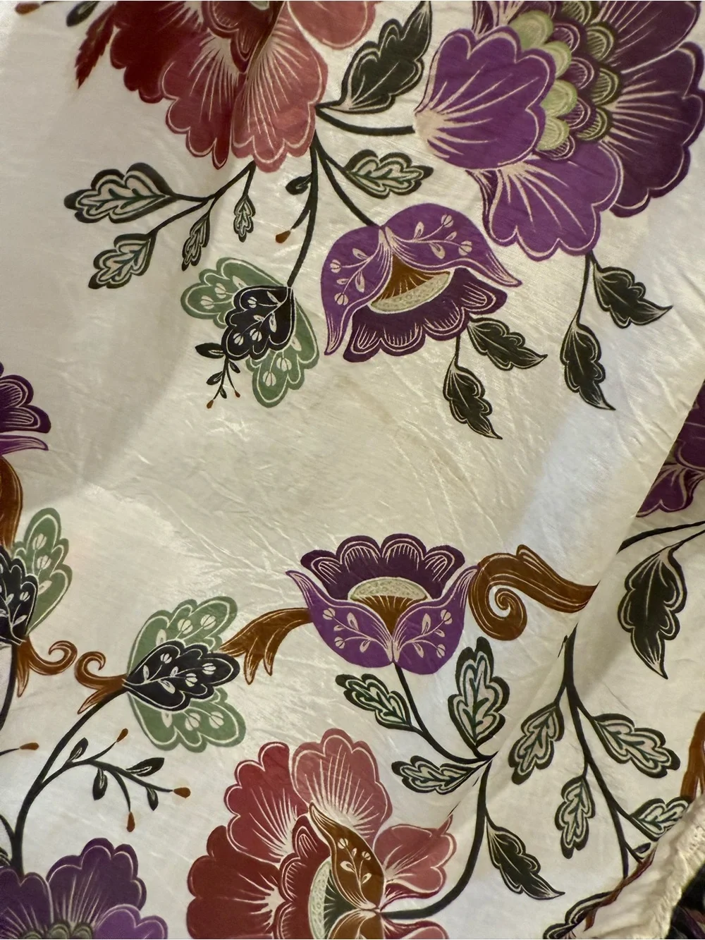 Farm Rio Cream Rococo Flowers Skirt